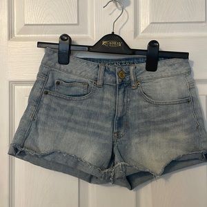 American eagle high wasted jean shorts
